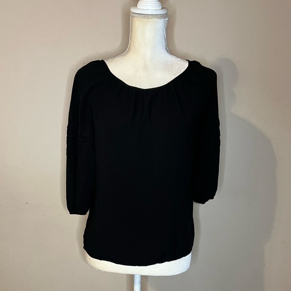 ⭐️3 For $25 LOFT Black Blouse - Picture 2 of 7